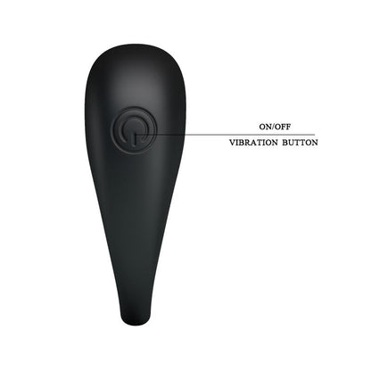 PRETTYLOVE - PRETTY LOVE VIBRATING COCK RING TRAP BLACK