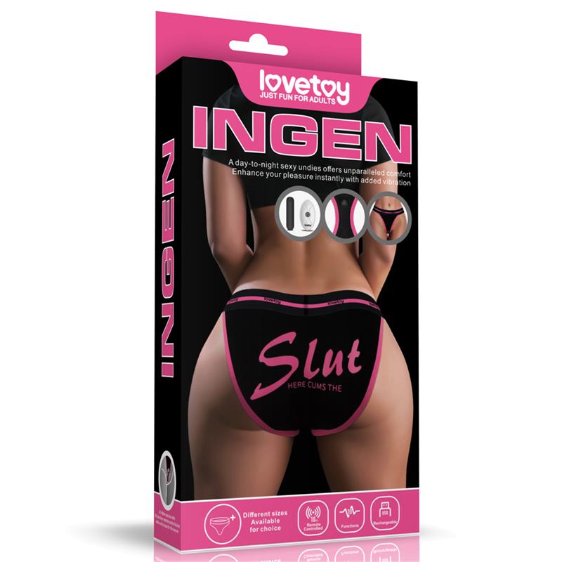 LOVETOY - PRINTED VIBRATING SEXY PANTIES 34-38