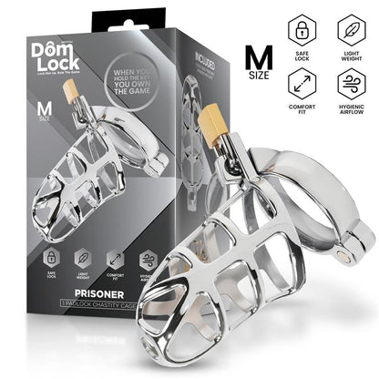 DOMLOCK - PRISONER CHASTITY CAGE SIZE M
