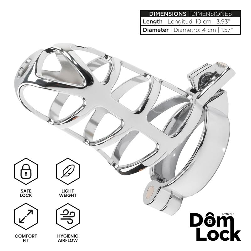 DOMLOCK - PRISONER CHASTITY CAGE SIZE S
