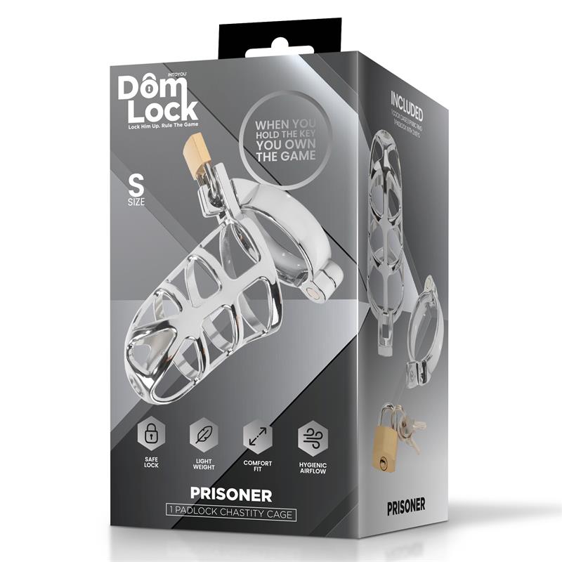 DOMLOCK - PRISONER CHASTITY CAGE SIZE S