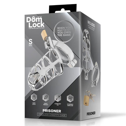 DOMLOCK - PRISONER CHASTITY CAGE SIZE S