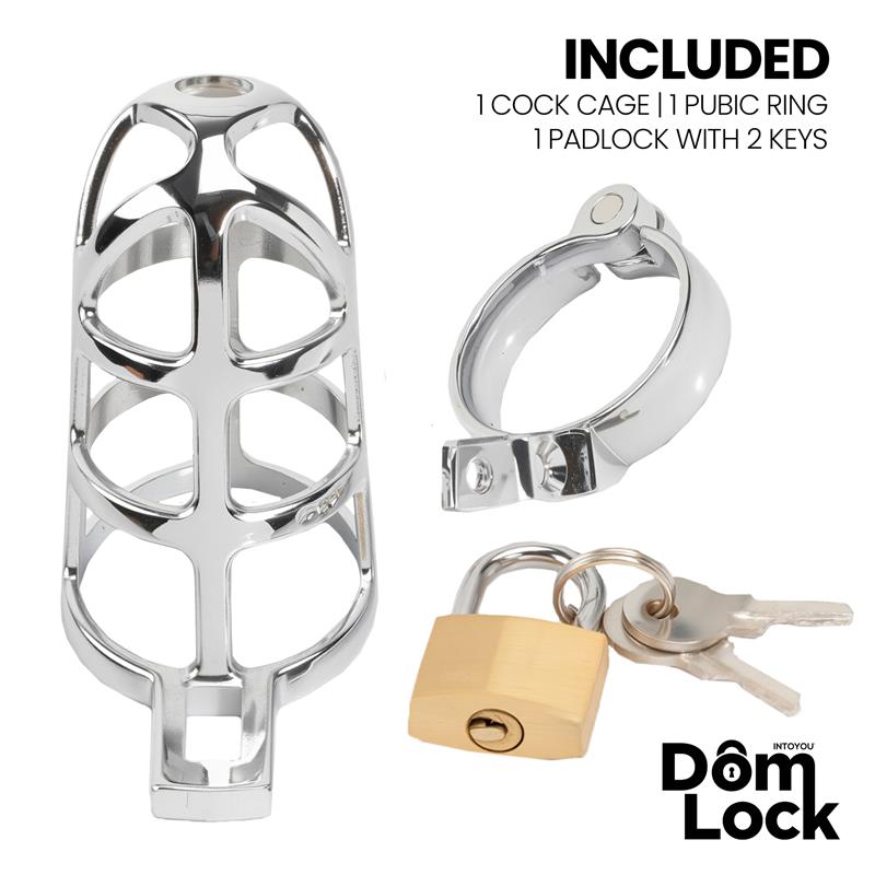 DOMLOCK - PRISONER CHASTITY CAGE SIZE S