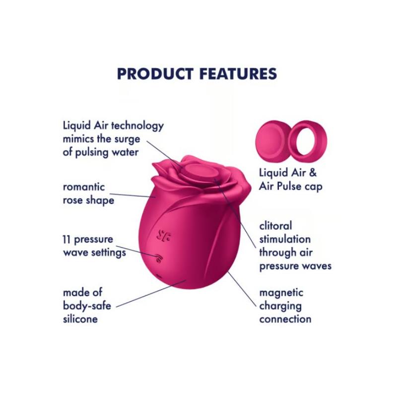 SATISFYER - AIR PULSE PRO 2 CLASSIC BLOSSOM VIBRATOR