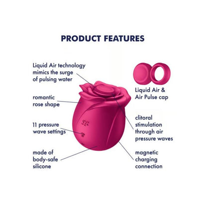 SATISFYER - AIR PULSE PRO 2 CLASSIC BLOSSOM VIBRATOR