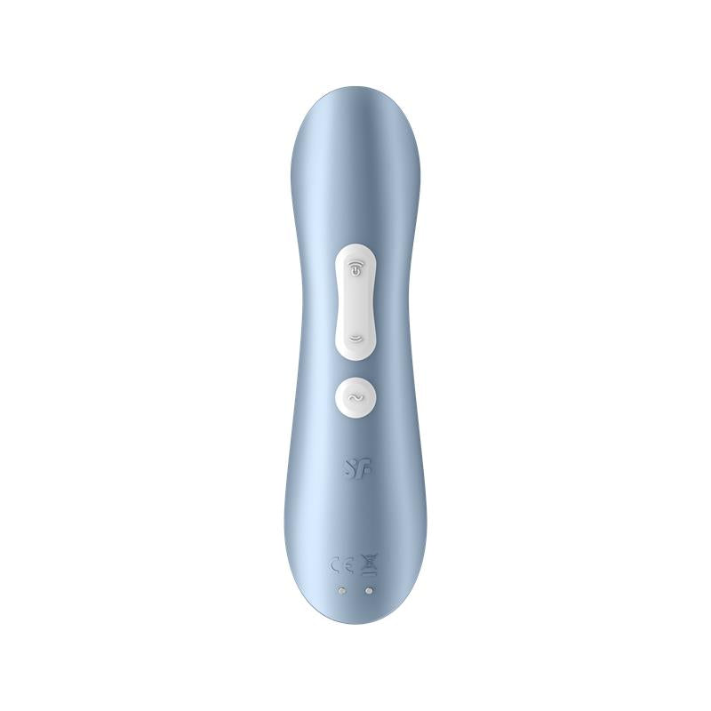 SATISFYER - PRO 2+ SUCCIONADOR DE CLÍTORIS CON VIBRACIÓN AZUL