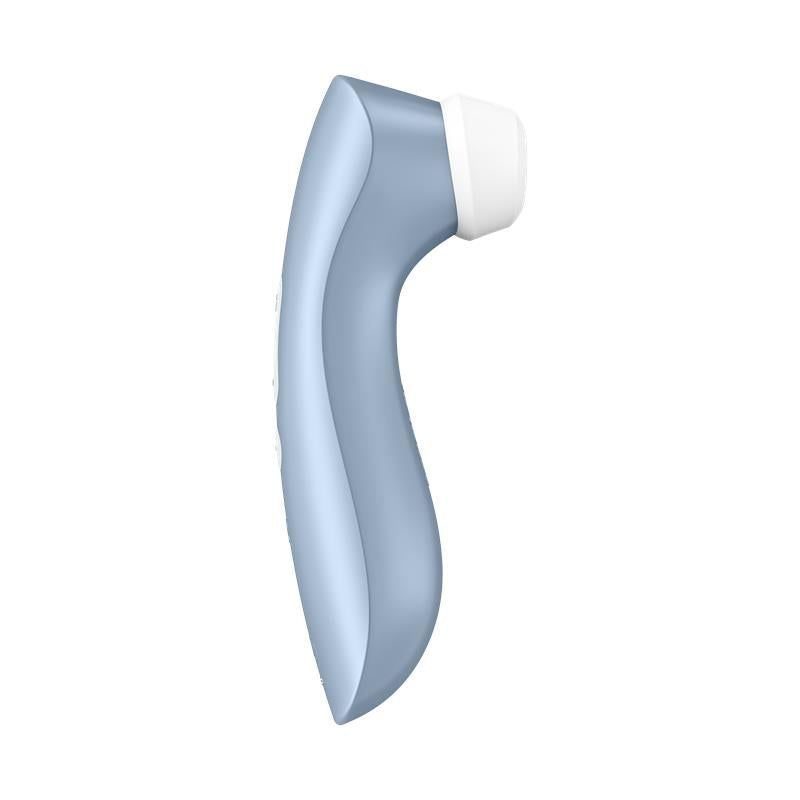 SATISFYER - PRO 2+ SUCCIONADOR DE CLÍTORIS CON VIBRACIÓN AZUL