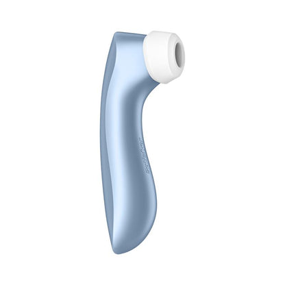 SATISFYER - PRO 2+ SUCCIONADOR DE CLÍTORIS CON VIBRACIÓN AZUL