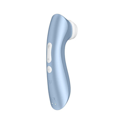 SATISFYER - PRO 2+ CLITORIS SUCKER WITH VIBRATION BLUE