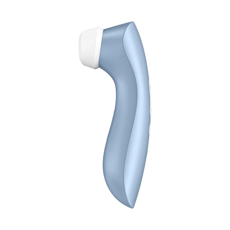 SATISFYER - PRO 2+ CLITORIS SUCKER WITH VIBRATION BLUE
