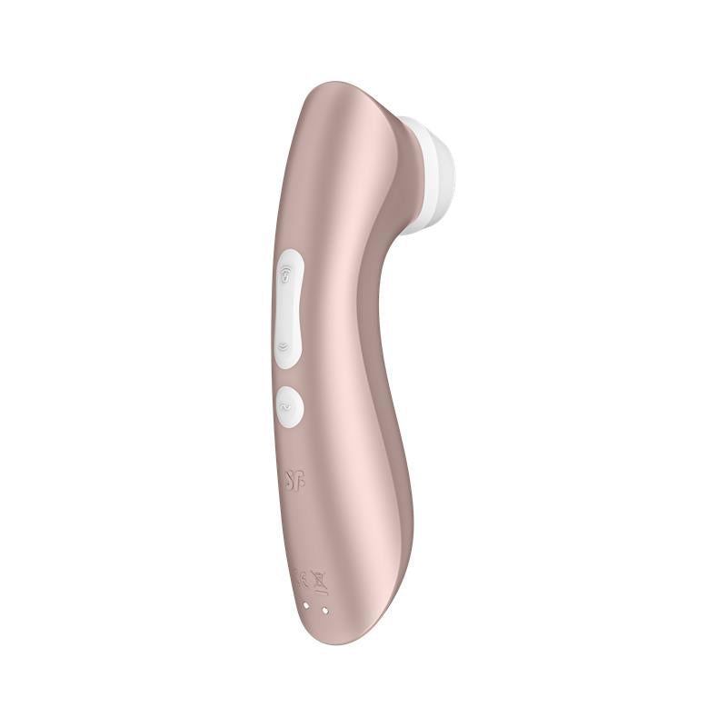 SATISFYER - PRO 2+ CLITORIS SUCKER WITH VIBRATION ROSE GOLD