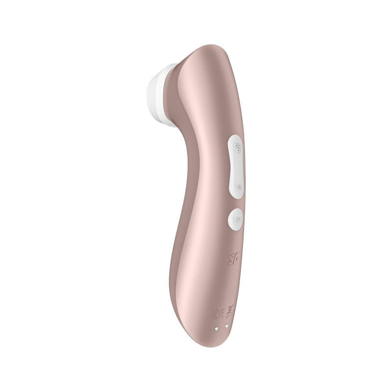 SATISFYER - PRO 2+ CLITORIS SUCKER WITH VIBRATION ROSE GOLD