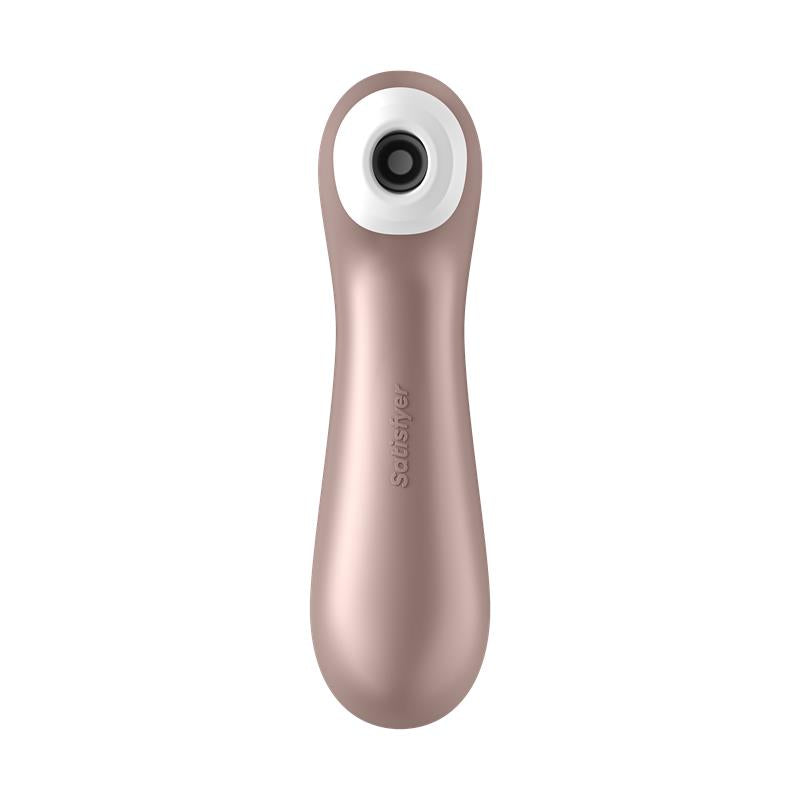 SATISFYER - PRO 2+ CLITORIS SUCKER WITH VIBRATION ROSE GOLD