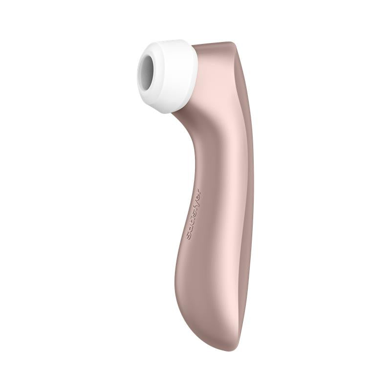 SATISFYER - PRO 2+ CLITORIS SUCKER WITH VIBRATION ROSE GOLD