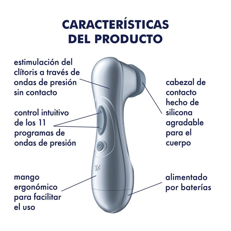 SATISFYER - PRO 2 GEN 2 CLITORIS SUCKER BATTERY SERIES ICE BLUE