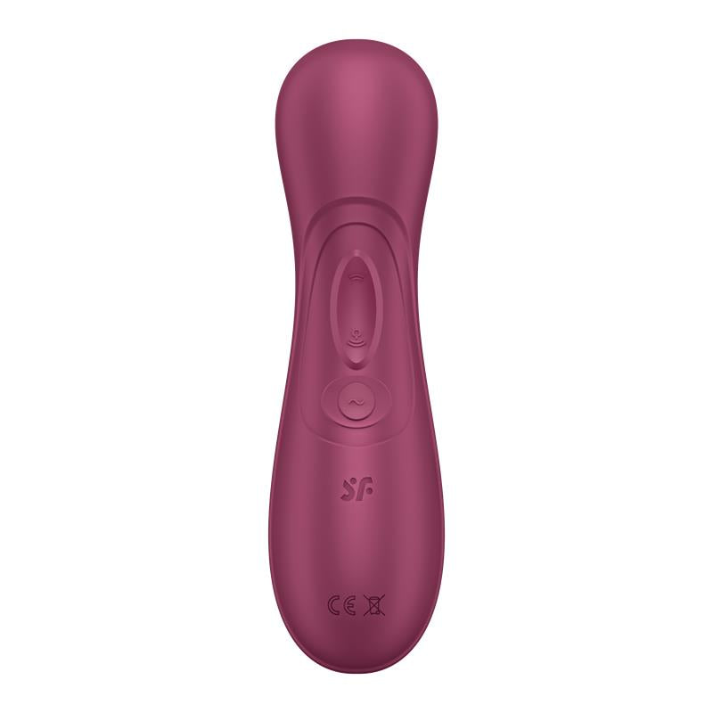 SATISFYER - PRO 2 GENE 3 LIQUID AIR TECHNOLOGY SUCTION AND VIBRATION APP CONNECT WINE RED