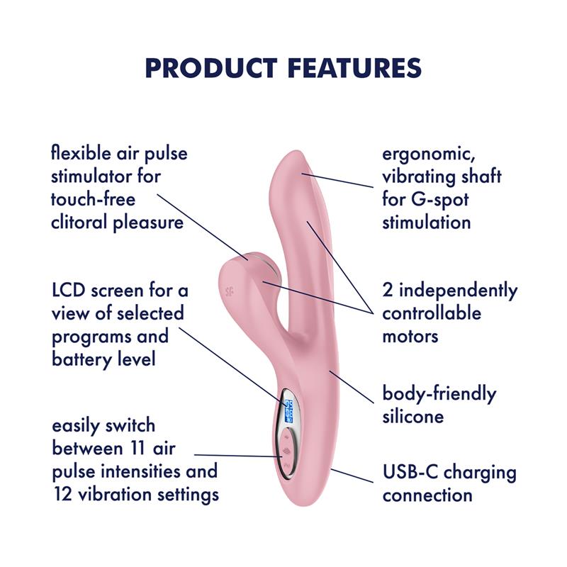 SATISFYER - PRO+ G-SPOT GENERATION 2 ROSE