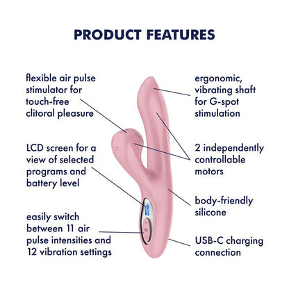 SATISFYER - PRO+ G-SPOT GENERATION 2 ROSE