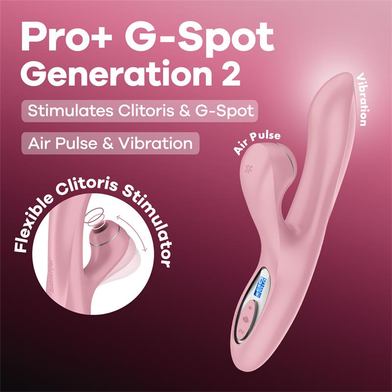 SATISFYER - PRO+ G-SPOT GENERATION 2 ROSE