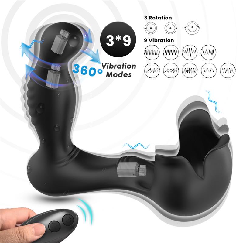 URBAN SKY - PROSTATE MASSAGER 360° ROTATION TESTICLES STIMULATOR