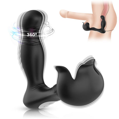 URBAN SKY - PROSTATE MASSAGER 360° ROTATION TESTICLES STIMULATOR
