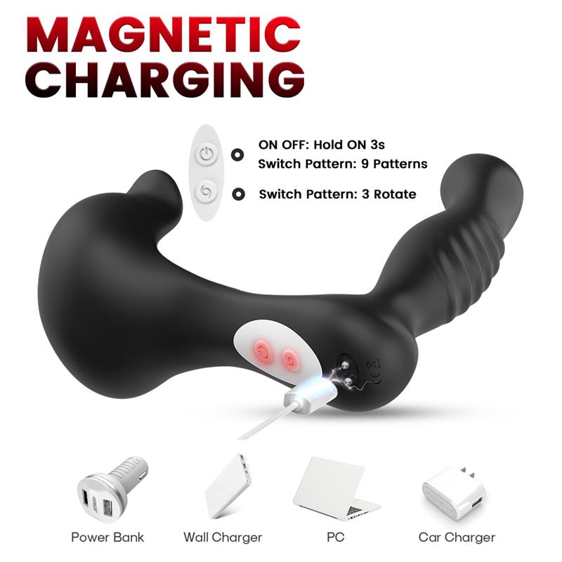 URBAN SKY - PROSTATE MASSAGER 360° ROTATION TESTICLES STIMULATOR