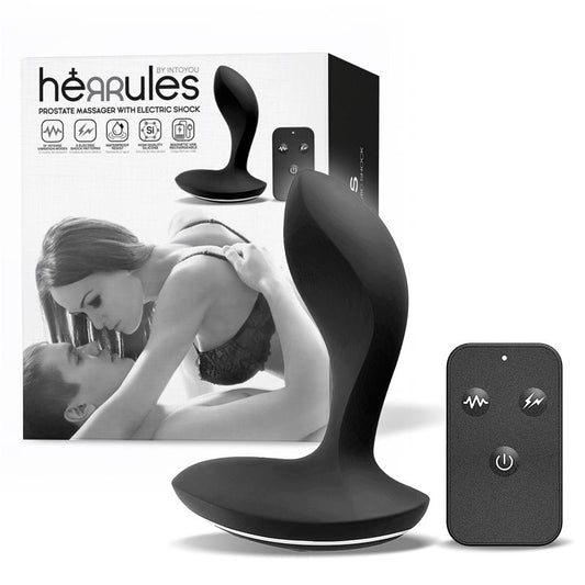 INTOYOU - PROSTATE MASSAGER WITH ELECTRIC SHOCK AND VIBRATION AND REMOTE CONTROL