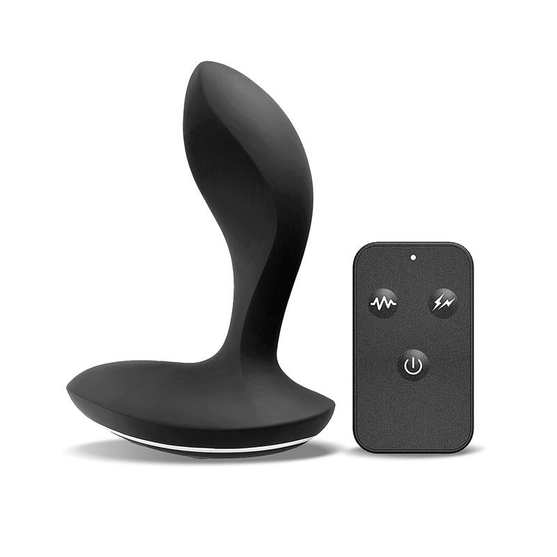 INTOYOU - PROSTATE MASSAGER WITH ELECTRIC SHOCK AND VIBRATION AND REMOTE CONTROL