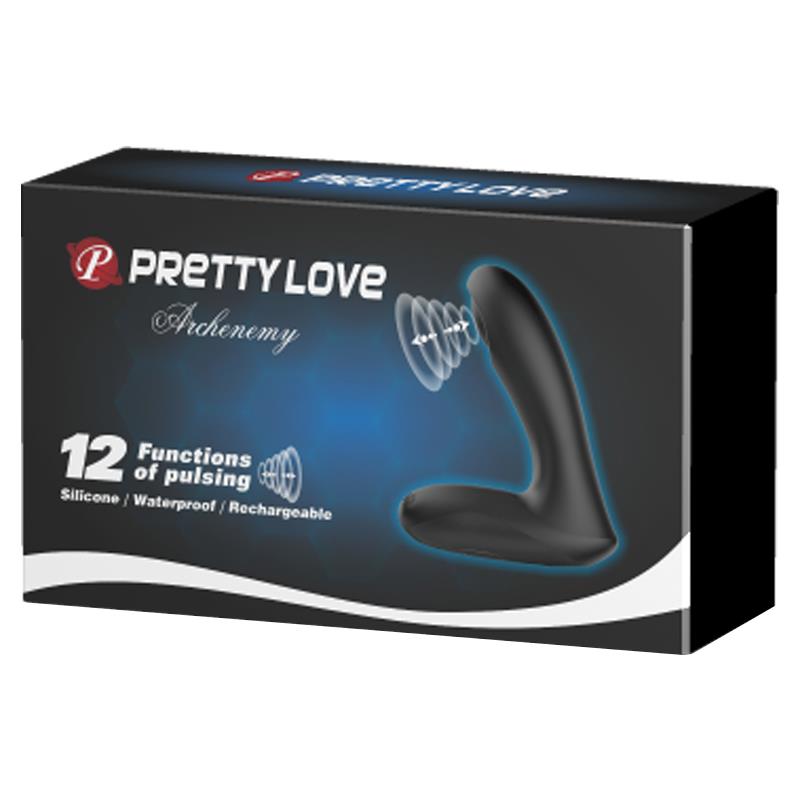 PRETTYLOVE - PROSTATIC AND ANAL STIMULATROR ARCHENEMY PULSING USB SILICONE