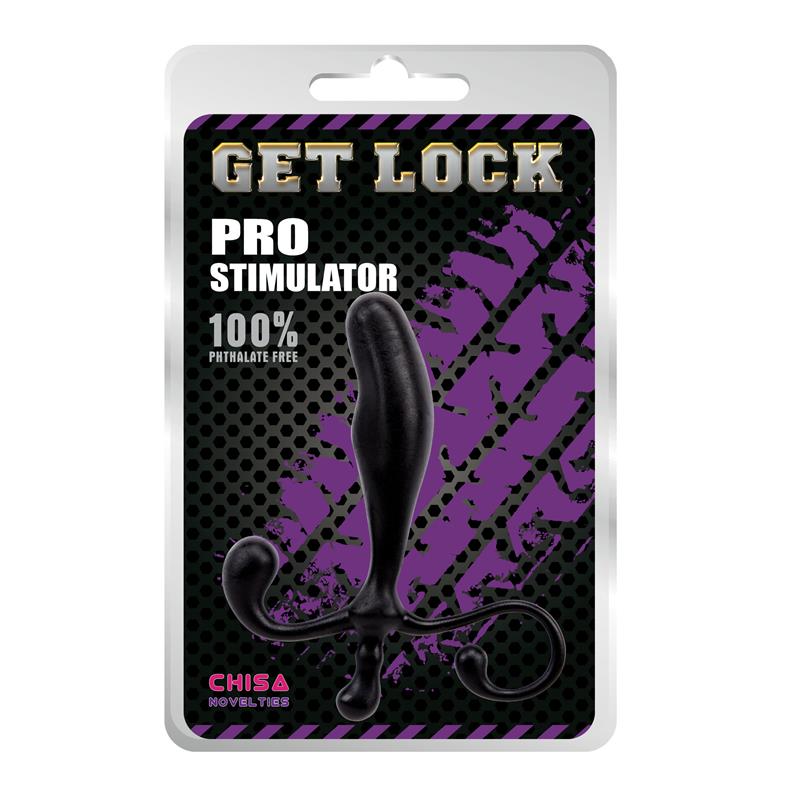 CHISA - PROSTATIC STIMULATOR 12.5 X 2.5 CM BLACK