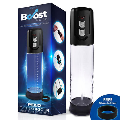 BOOST PUMPS - PSX10 AUTOMATIC PENIS PUMP CRYSTAL