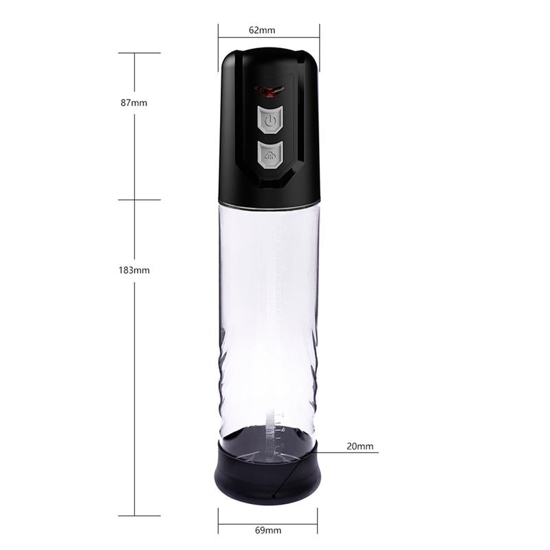 BOOST PUMPS - PSX10 AUTOMATIC PENIS PUMP CRYSTAL