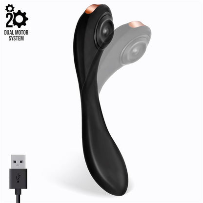 TARDENOCHE - PULSAR ARTICULATED SKELETON VIBRATOR WITH PULSATION SILICONE USB