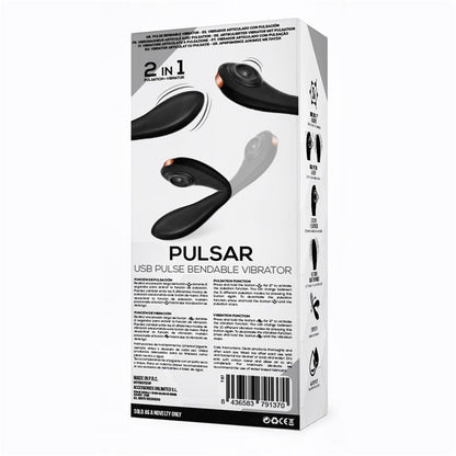 TARDENOCHE - PULSAR ARTICULATED SKELETON VIBRATOR WITH PULSATION SILICONE USB