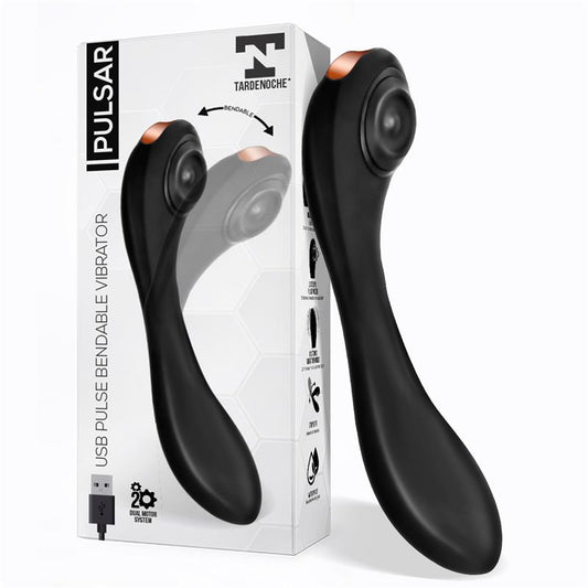 TARDENOCHE - PULSAR ARTICULATED SKELETON VIBRATOR WITH PULSATION SILICONE USB