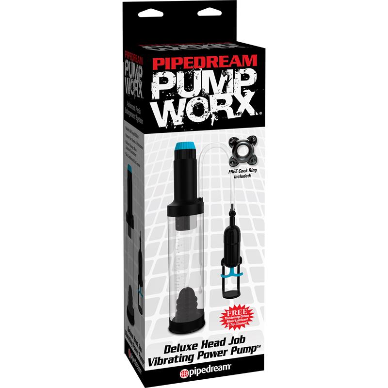 PUMPWORX - PUMP WORX DELUXE HEAD JOB VIBRATING PUMP BLACK