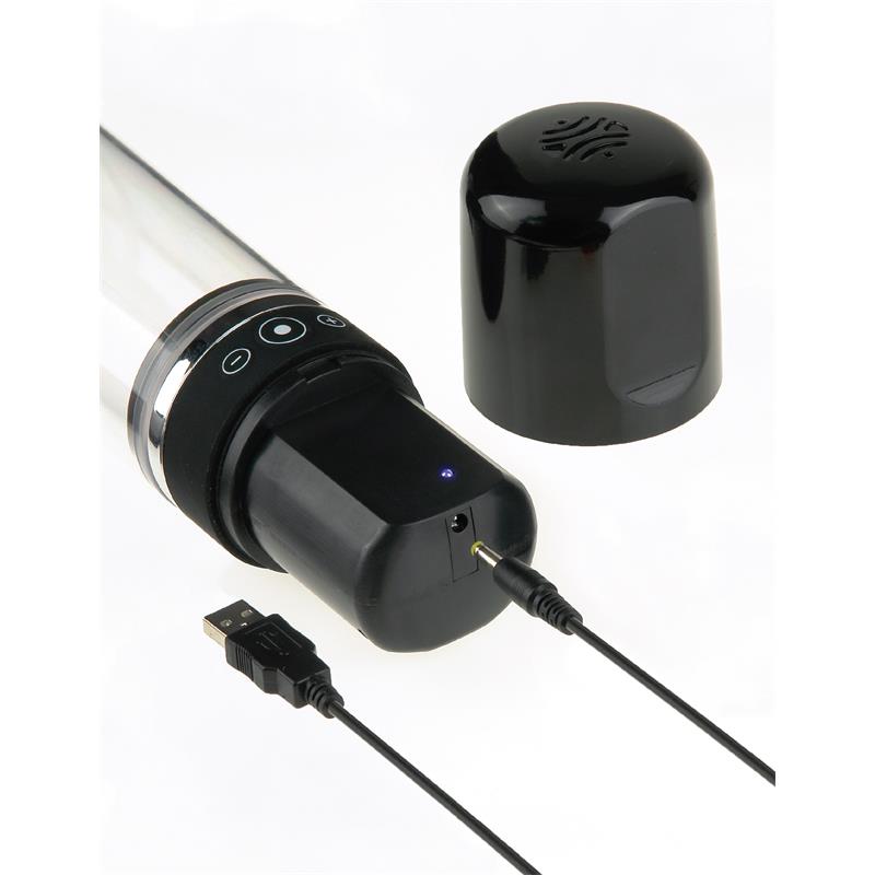 PUMPWORX - PUMP WORX RECHARGEABLE AUTO-VAC PENIS PUMP BLACK