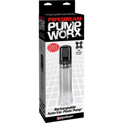 PUMPWORX - PUMP WORX RECHARGEABLE AUTO-VAC PENIS PUMP BLACK