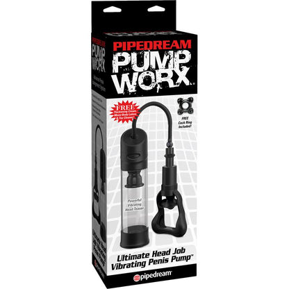 PUMPWORX - PUMP WORX ULTIMATE HEAD JOB VIBRATING PENIS PUMP BLACK