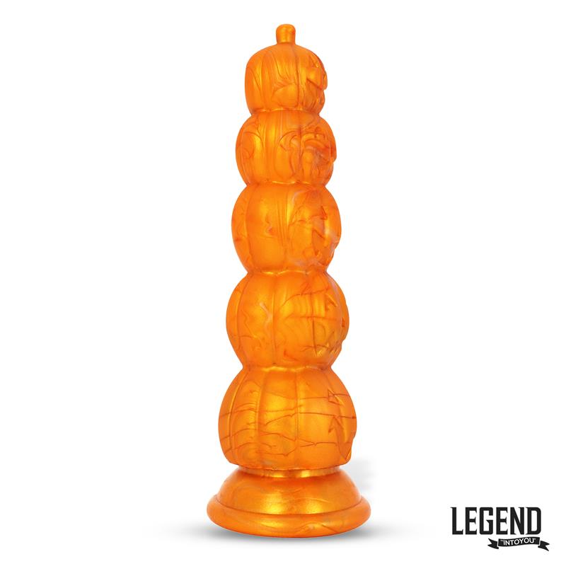 LEGEND - PUMPKRON PUMPKIN-SHAPED LIQUID SILICONE DILDO 19,7 CM