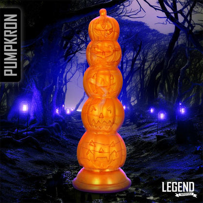 LEGEND - PUMPKRON PUMPKIN-SHAPED LIQUID SILICONE DILDO 19,7 CM