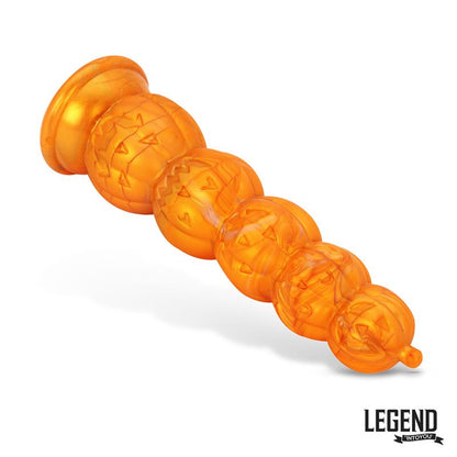 LEGEND - PUMPKRON PUMPKIN-SHAPED LIQUID SILICONE DILDO 19,7 CM