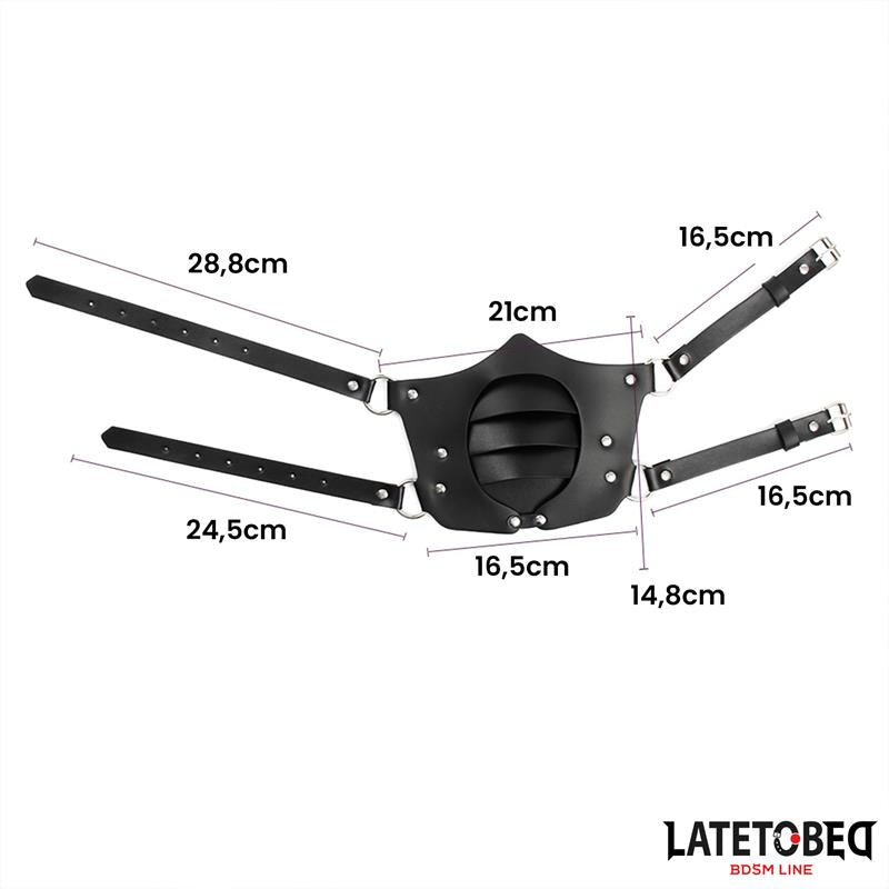 LATETOBED BDSM LINE - PUNK STYLE MASK ADJUSTABLE
