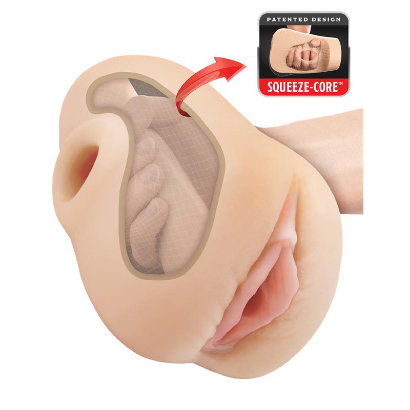 PDX PLUS+ - PUSSY POUNDER SQUEEZE STROKER 18 CM