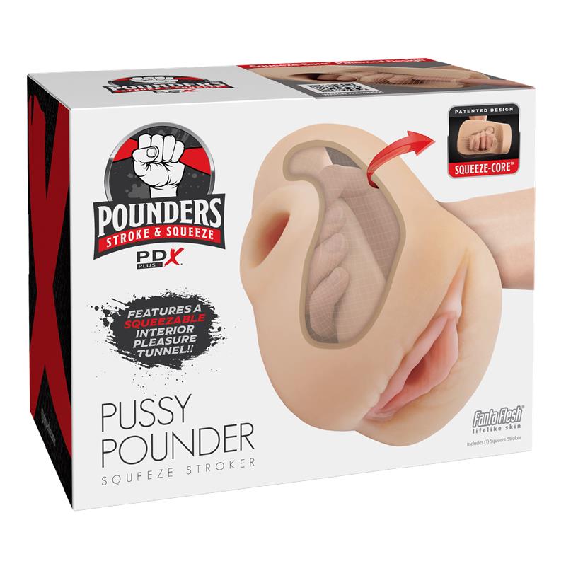 PDX PLUS+ - PUSSY POUNDER SQUEEZE STROKER 18 CM