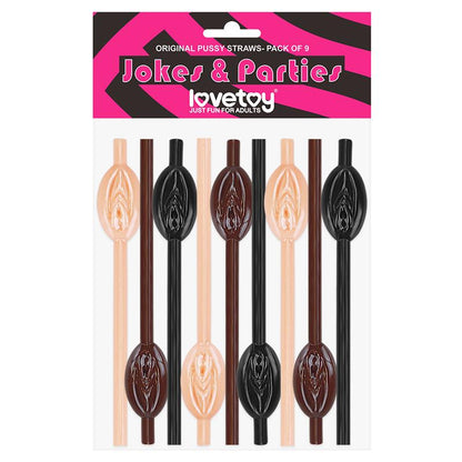 LOVETOY - PUSSY STRAWS PACK OF 9