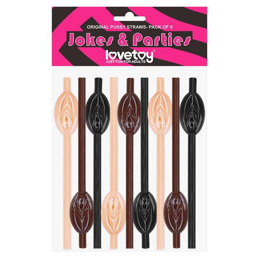 LOVETOY - PUSSY STRAWS PACK OF 9