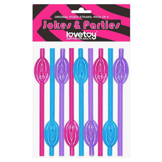 LOVETOY - PUSSY STRAWS PACK OF 9