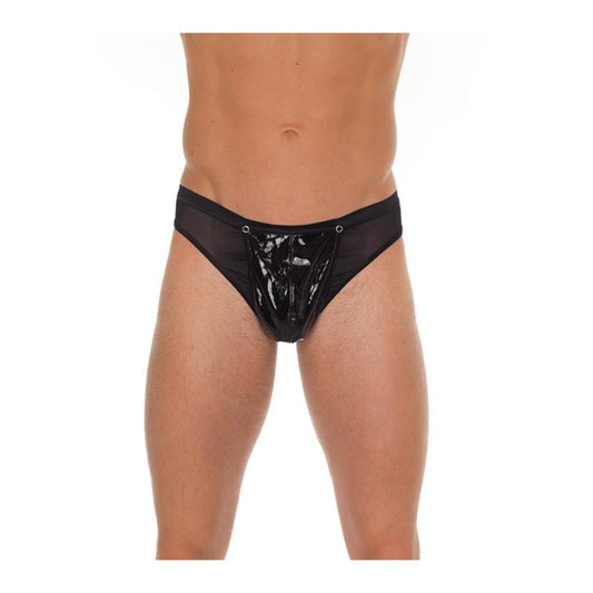 AMORABLE - FICELLE EN PVC NOIRE TAILLE UNIQUE
