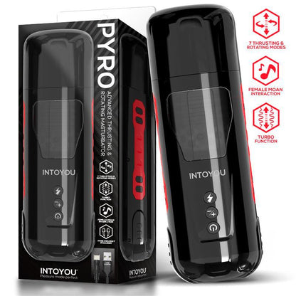 INTOYOU - PYRO ADVANCED THRUSTING, ROTATING AND MOANING MASTURBATOR